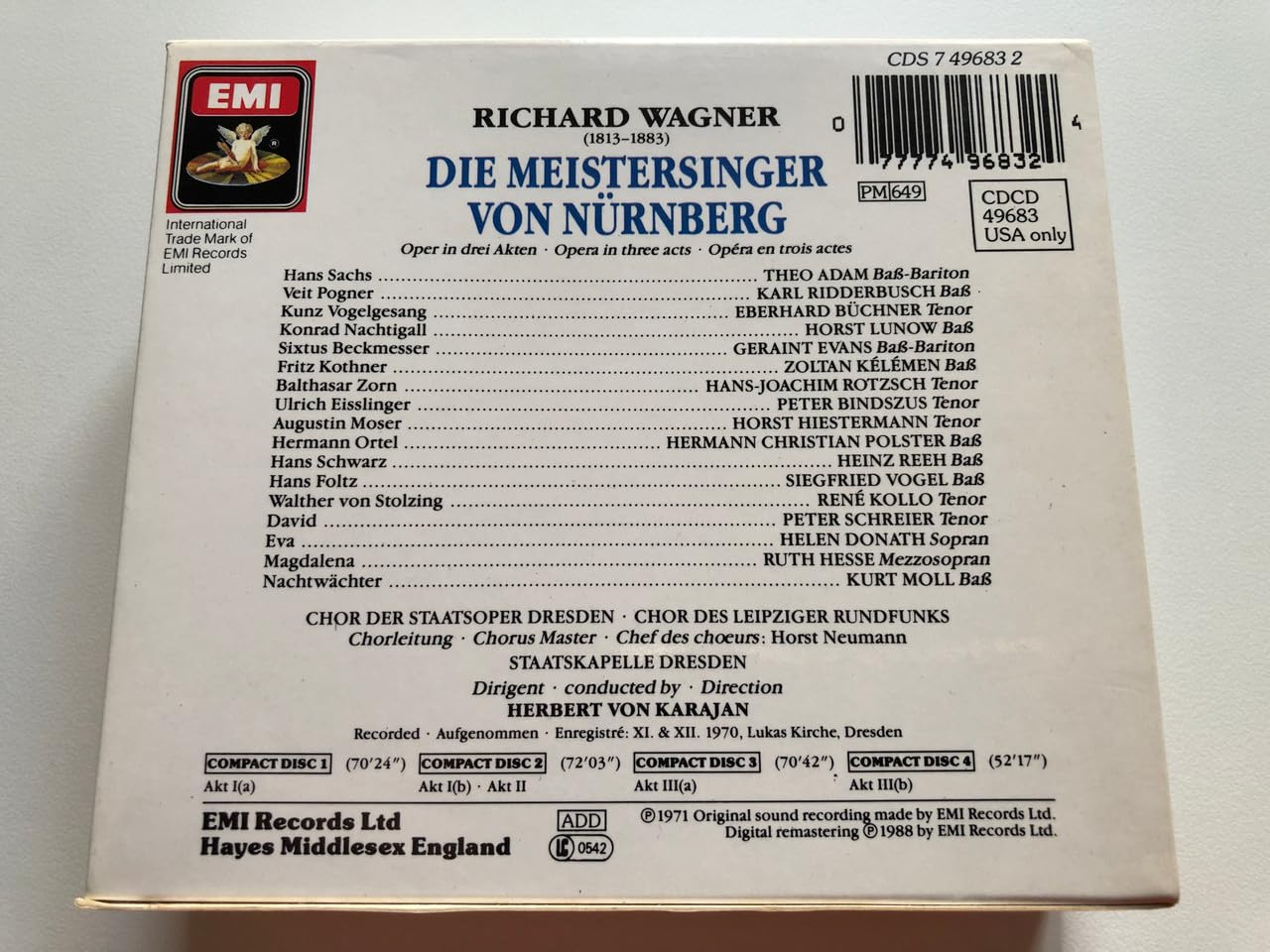 Wagner : Die Meistersinger von Nurnberg