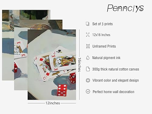 Miniatura 2 de Arte de pared de carrito de bar de moda, arte retro de póquer con dados de póquer, decoración de pared, póster estético preppy Y2k Aperol Spritz