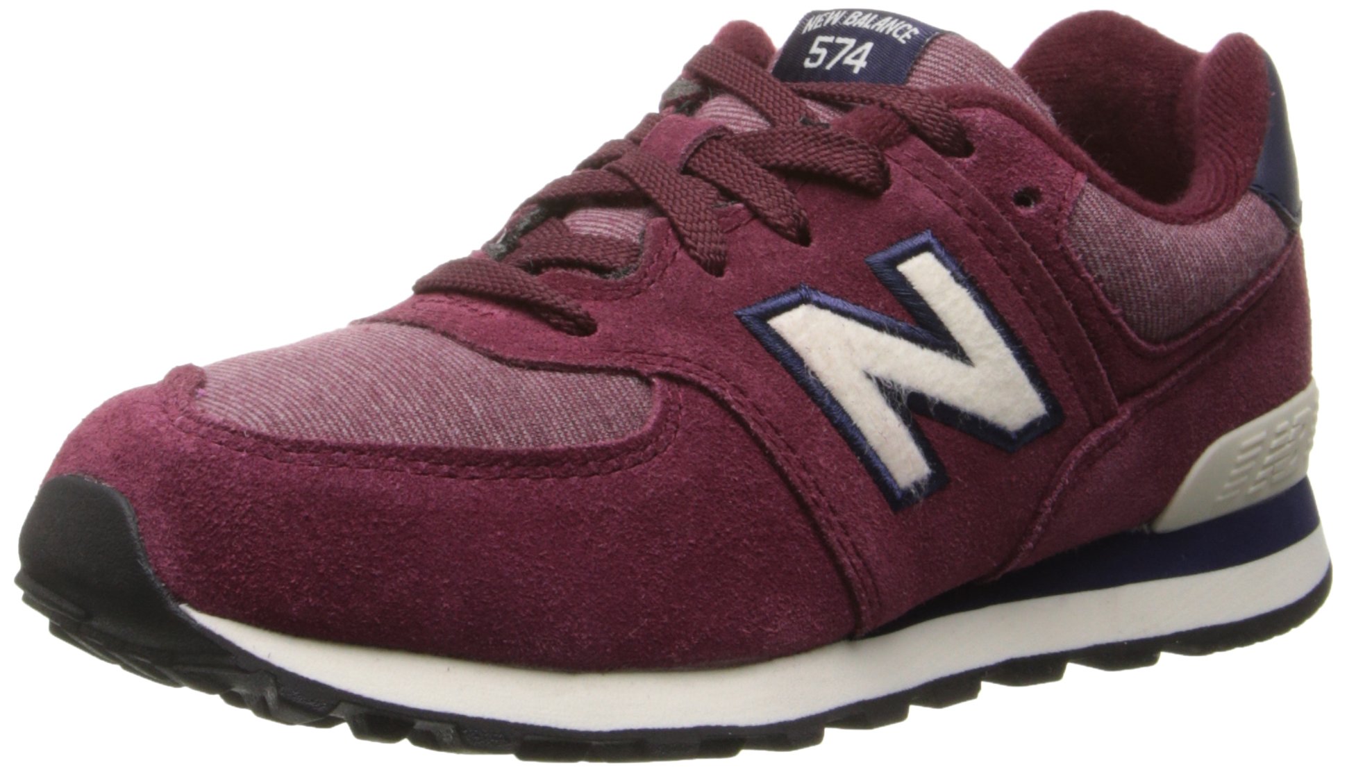 New Balance KL574 Lace-Up Pre Pennant Running Shoe (Little Kid)
