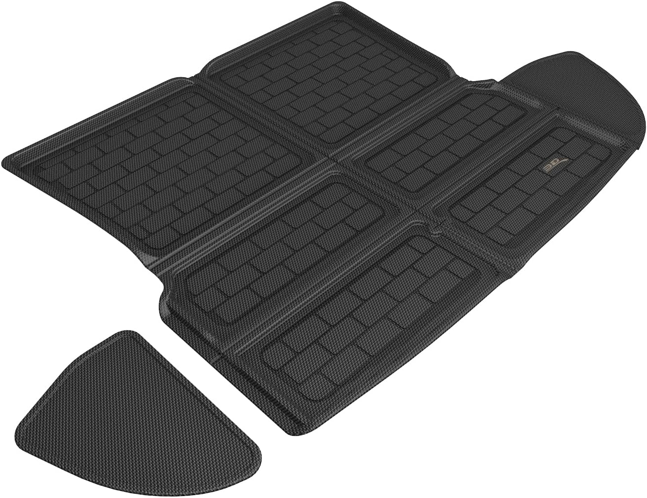 3D MAXpider Custom Fit Kagu Foldable Rear Cargo Liner (Black) Compatible with Lucid Air 2022-2026 - Rear Cargo Liner
