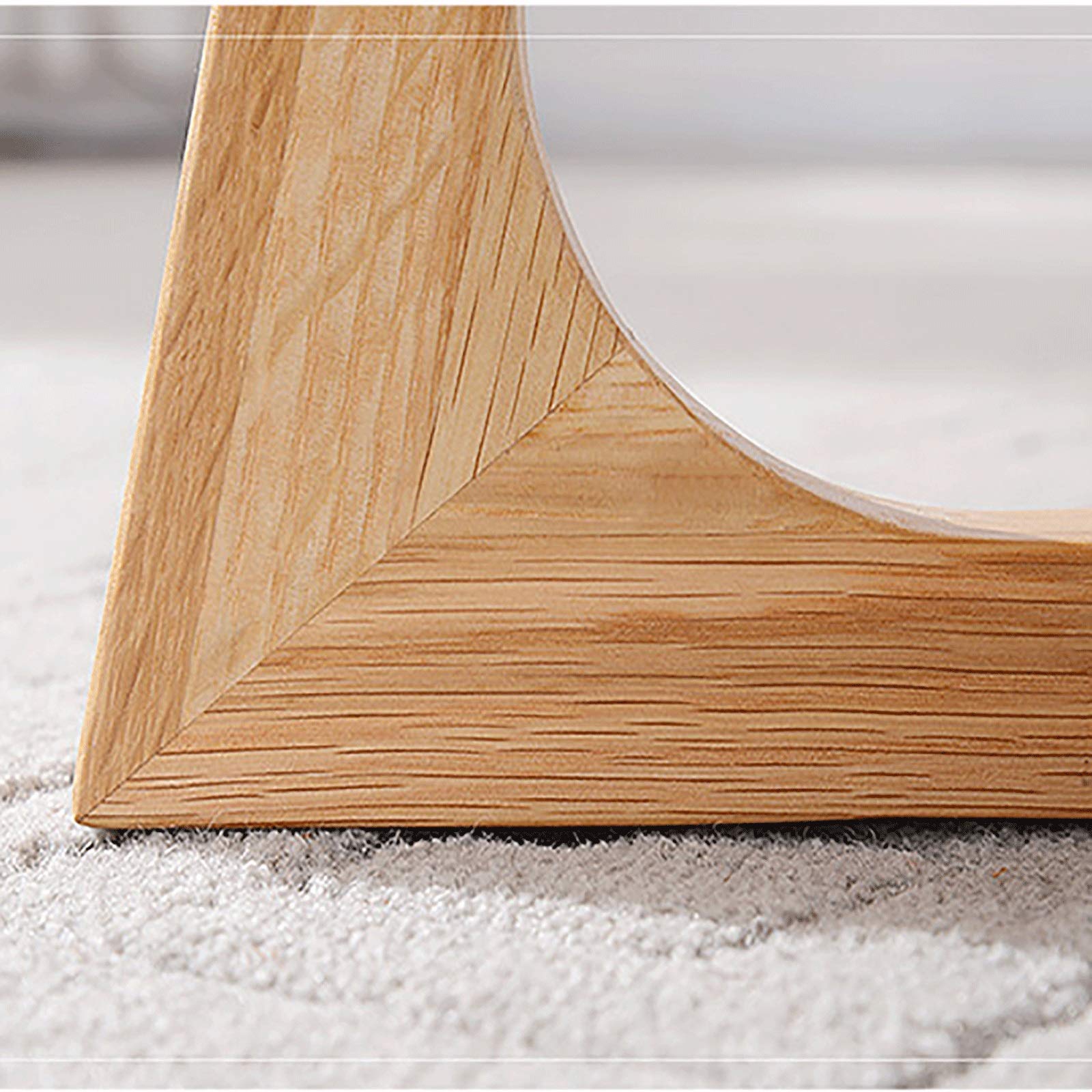 GArcan Couchtisch, Beistelltisch, Tee-Beistelltisch, Beistelltisch, Massivholz-Beistelltisch mit Holzbeinen, Couchtisch, runder Snack-Tisch, einfach zu montieren, Sofatisch, Kleiner Nachttisch, Bei