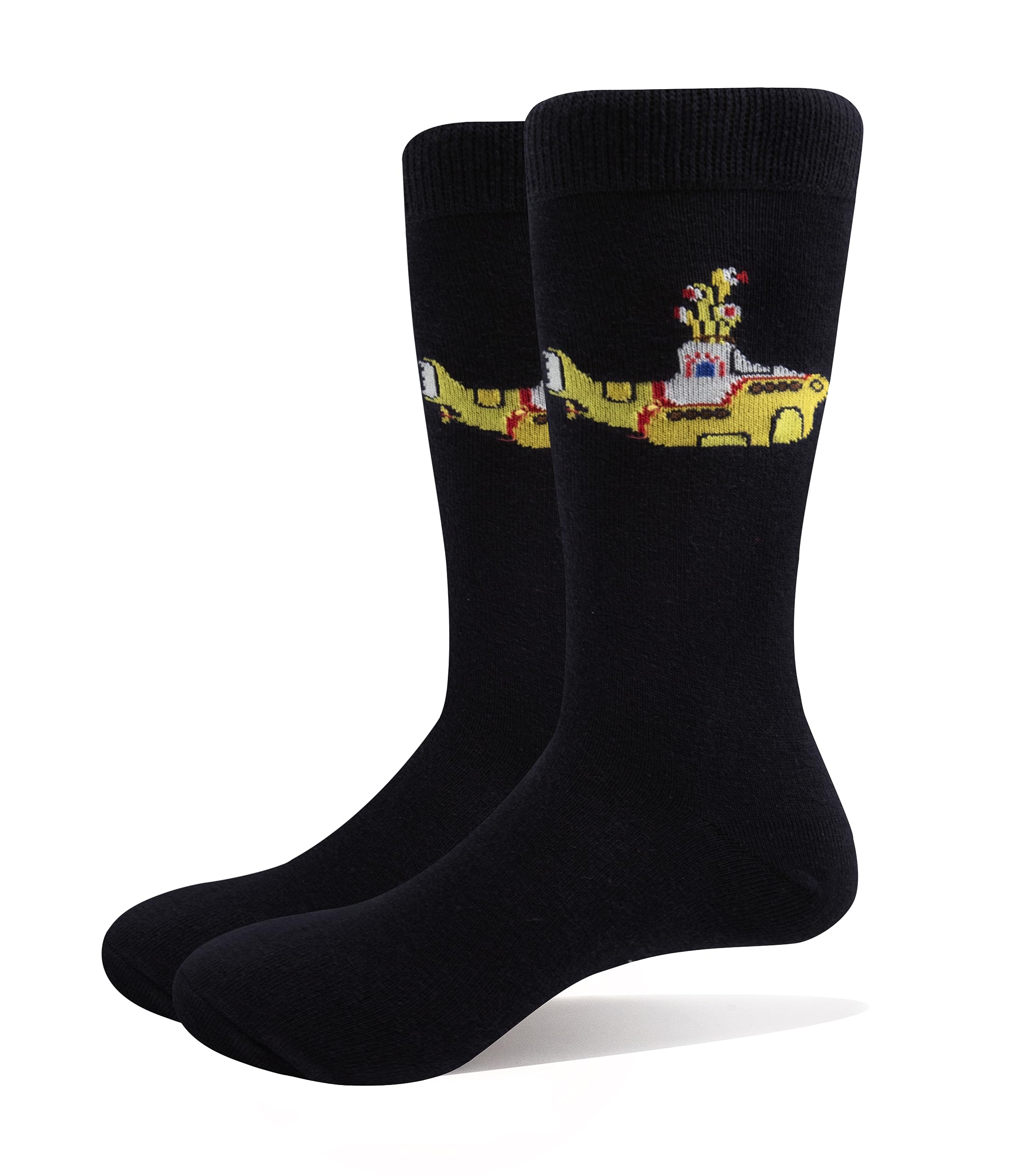 The Beatles Unisex Blue Socks Yellow Submarine Band Logo Official Navy Uk Size 7-11 One Size