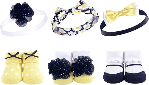 Hudson Baby Diadema y calcetines para niña