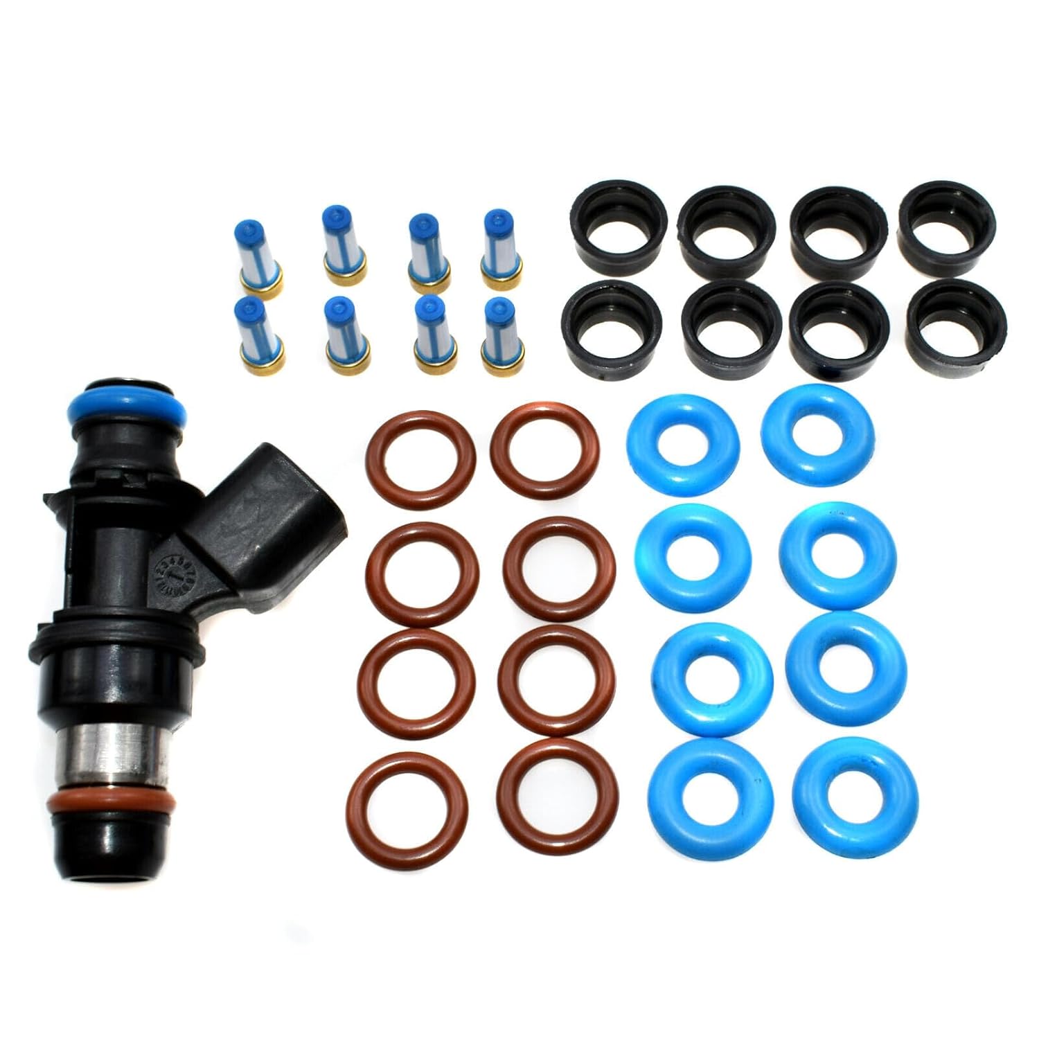 17113553 Fuel Injector Rebuild O-Ring Cover Kit for GMC for Cadillac for Chevrolet -