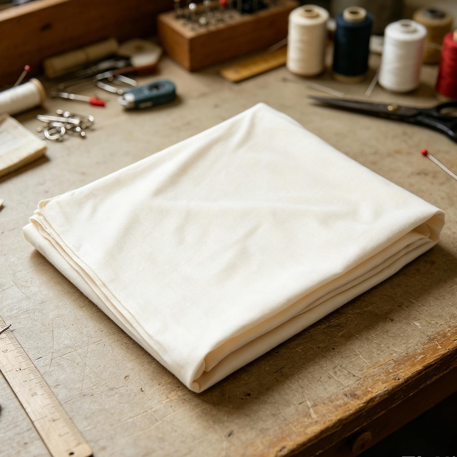 Übergroßes Weißes Flaches Bettlaken 270x245 cm für Extra Hohe Matratzen