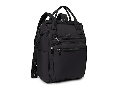 Baggallini Chelsea Laptop Backpack Shoulder Handbags Black Puff, Polyester