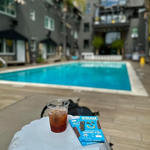 Miniatura 4 de VGAN Barras de chocolate veganas, aperitivos sin gluten, a base de plantas, sin soja y lácteos, ingredientes orgánicos, sin crueldad, kosher y sin