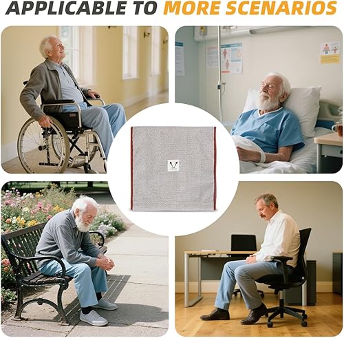 Miniatura 6 de Cojín tubular de asiento unidireccional, almohadilla antideslizante para prevención de caídas para ancianos o discapacitados en sillas de ruedas,