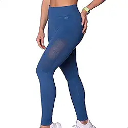 Legging Academia Poliamida Cintura Alta Microfuros Sem Costura Fitness Selene
