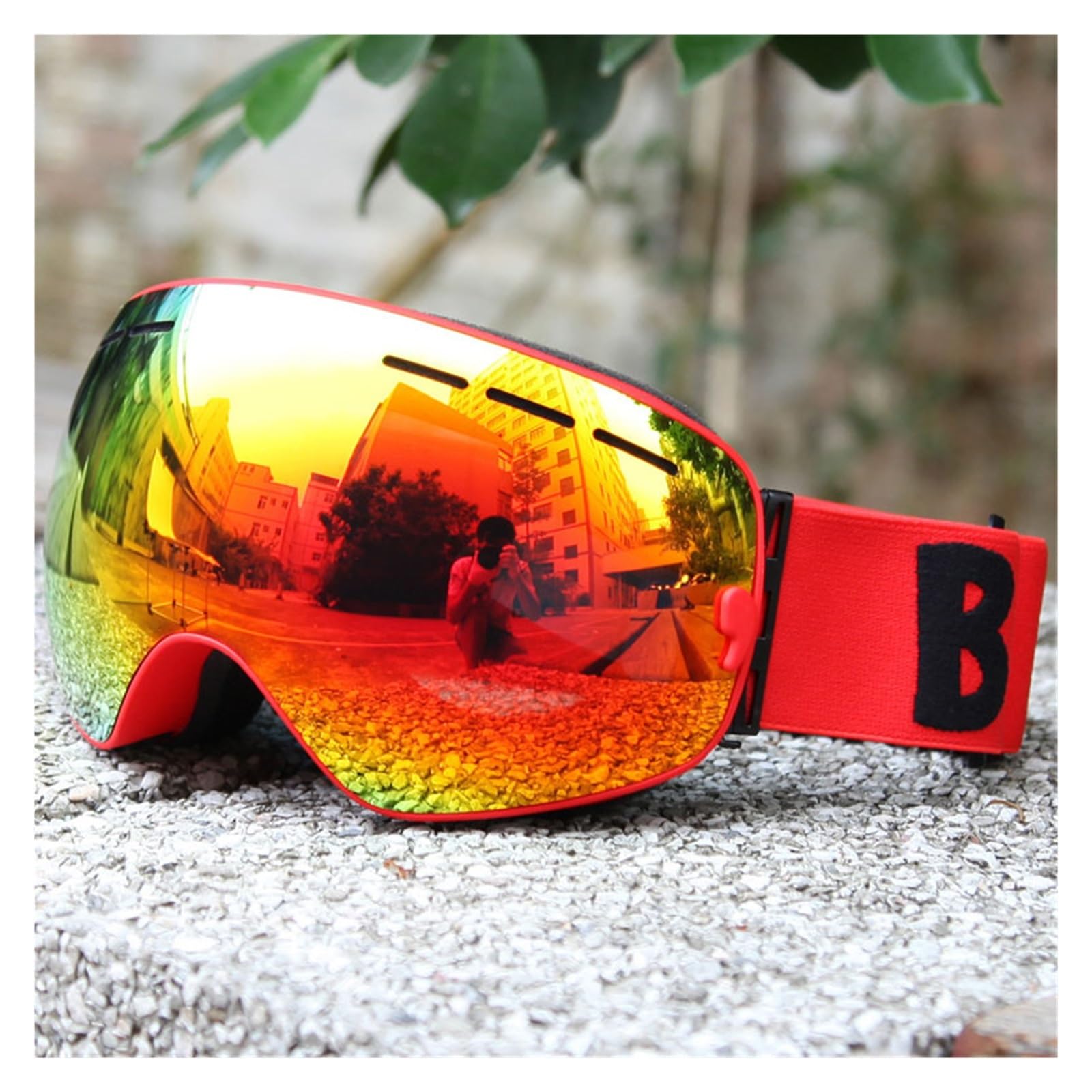 Occhiali da Sci Occhiali da Sci a Doppio Strato UV400 Occhiali da Sci Grandi Occhiali da Sci Occhiali da Snowboard Occhiali da Neve con Lenti a Specchio Occhiali da Esterno