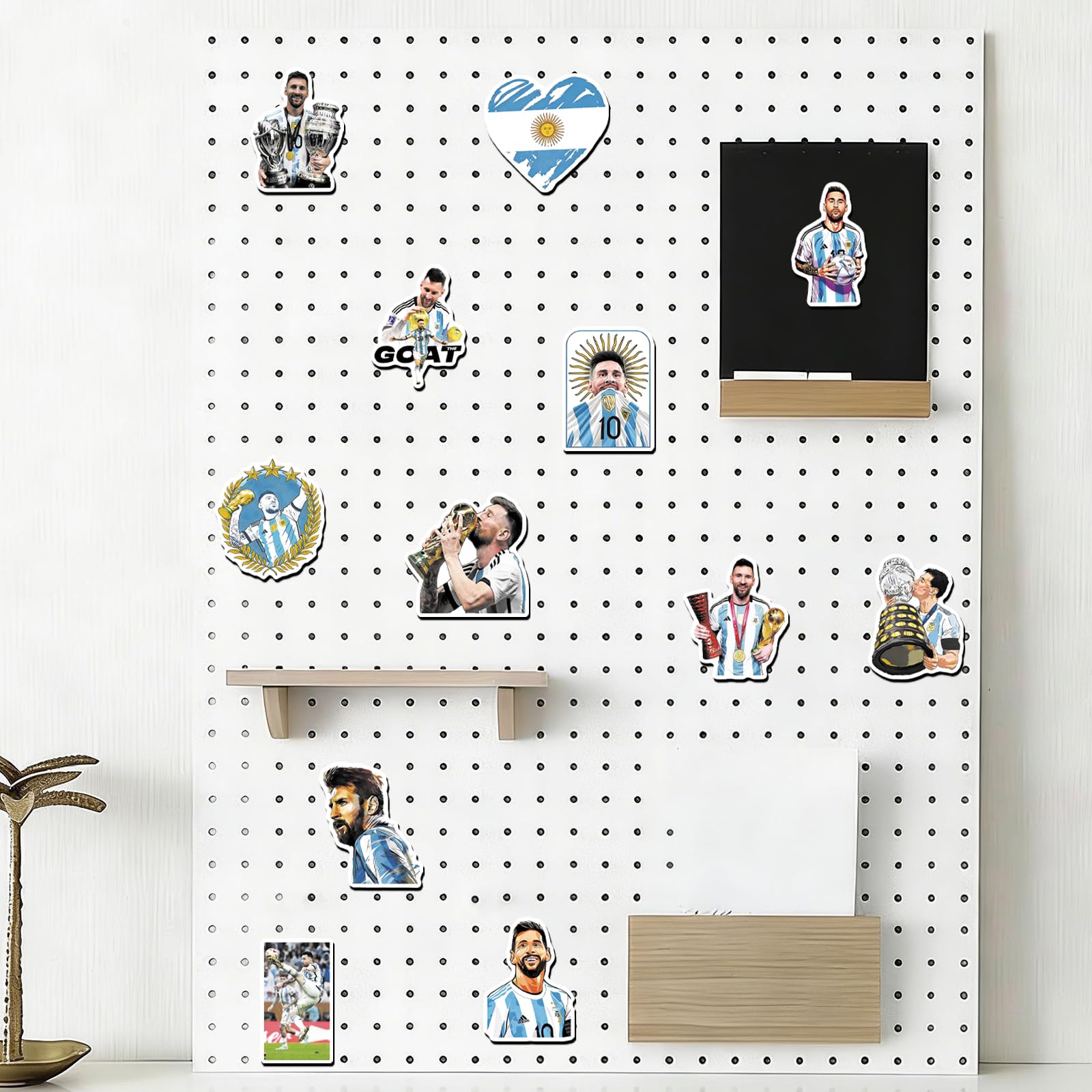 Messi Fridge Magnets Set - 20 Pcs Soccer Star Collectible Refrigerator Magnets, Football Legend Decor for Home Kitchen Office Whiteboard, Gift for Messi Fans & Soccer Lovers