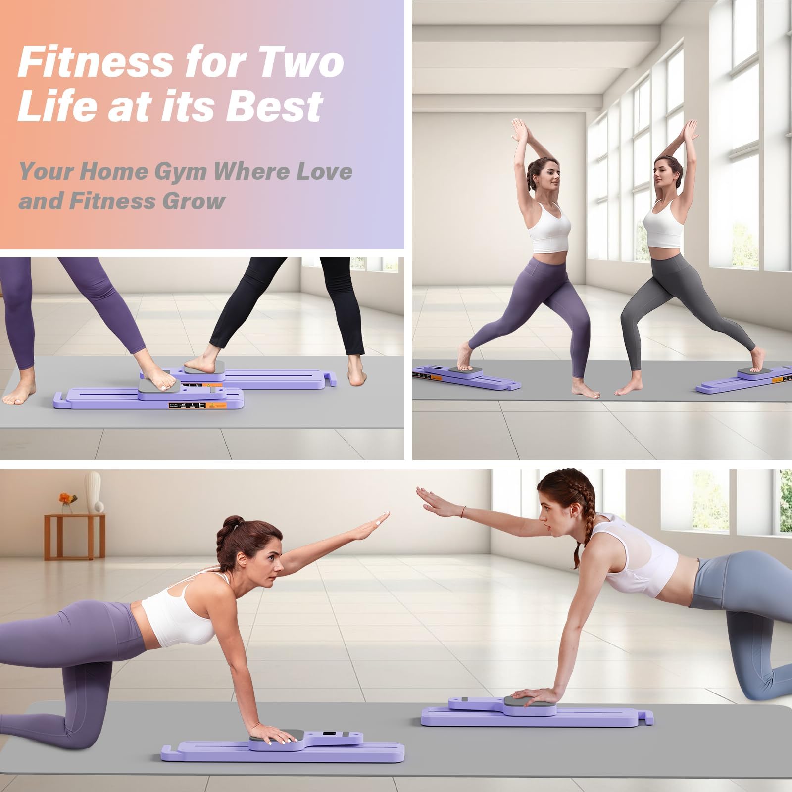 Planche De Réformateur De Pilates Avec Bandes De Résistance - Machine