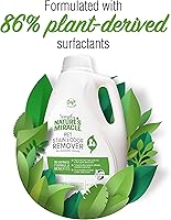 Vista 4 de Nature's Miracle Simply Pet - Removedor de manchas y olores, 128 onzas, fabricado con 86% de tensioactivos derivados de plantas, multicolor, 128.00