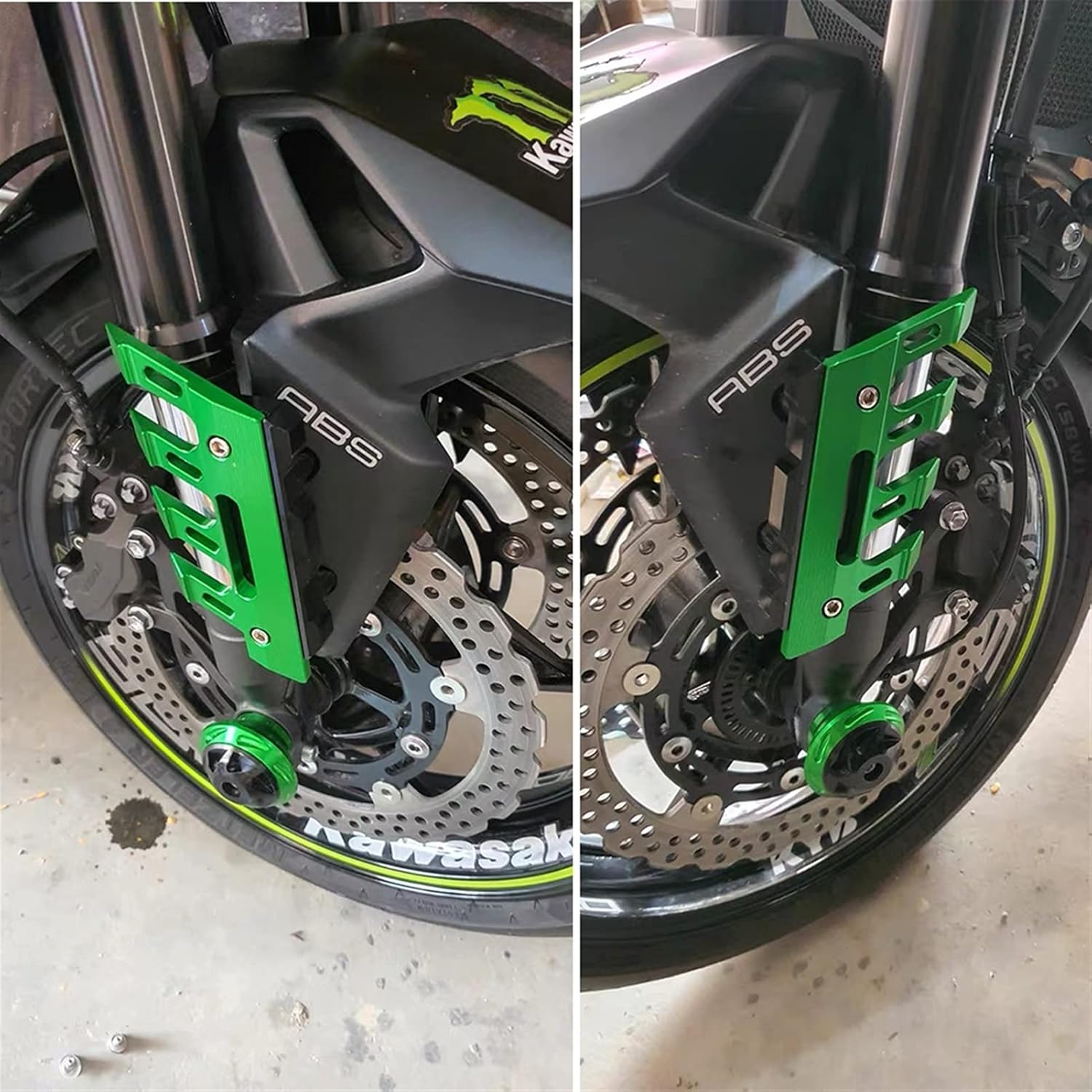 オートバイのフェンダー オートバイ落下保護フロントフェンダーサイド