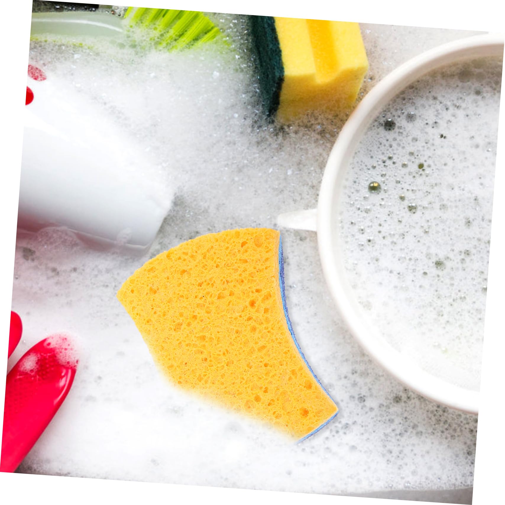 FRCOLOR 5 Juegos Esponja De Limpieza De Cocina Esponjas Wok Trapos De Limpieza Conveniente Esponja Exfoliante Esponja De Cocina Esponja Reutilizable Suministros De Cocina 6 Piezas * 5