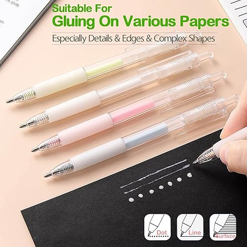 Miniatura 5 de Oythiem Recambios de bolígrafo de pegamento de secado rápido de precisión para una aplicación precisa, perfecto para manualidades, álbumes de