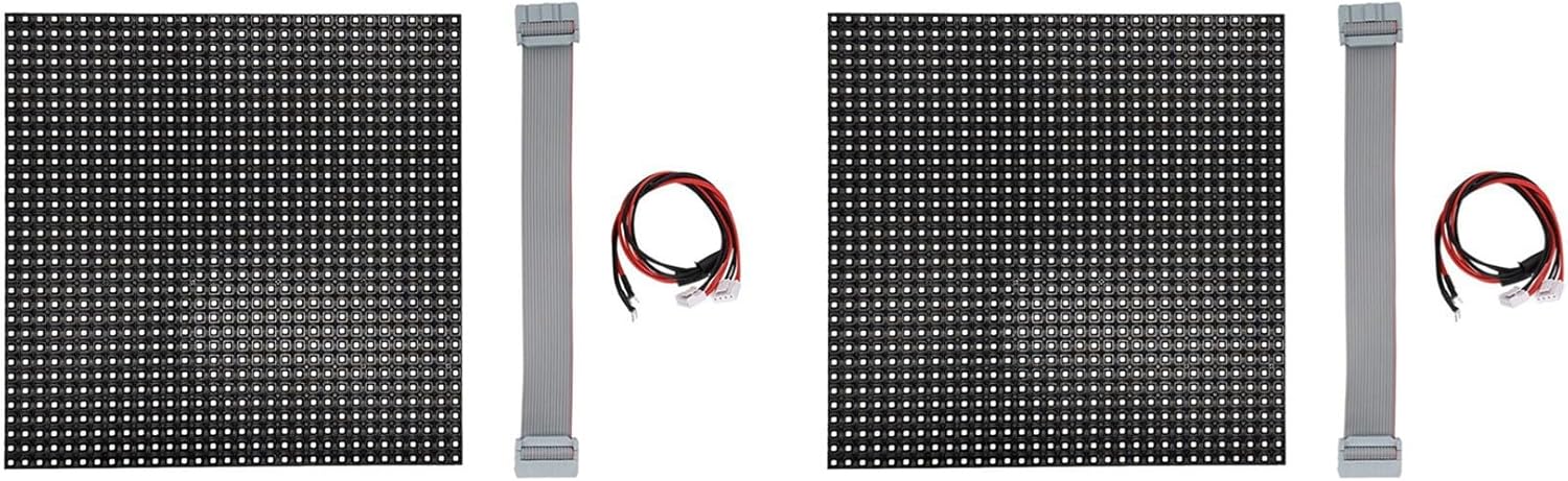 ISTOVO 2 Uds P6 Panel de Pantalla LED para Exteriores 32X32 Píxeles Módulo de Pantalla LED 192X192Mm 1/4 Scan RGB Panel de Pantalla LED A Color