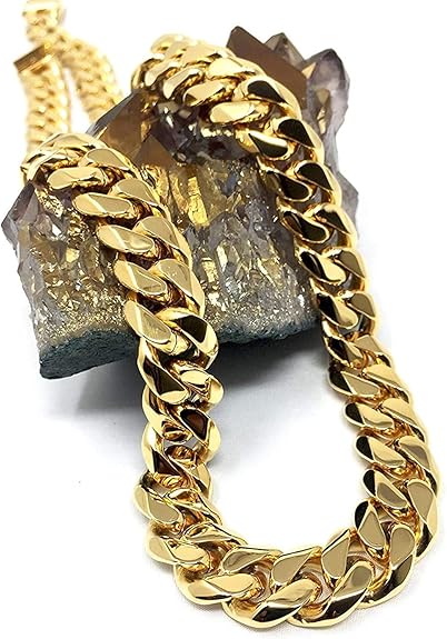 Real gold cuban necklace Clearance