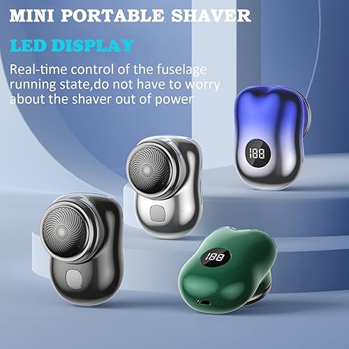 Miniatura 4 de Mini Shave Portable Electric Shaver Upgrade Electric Razor with LCD Screen Powerful Storm Shaver for Men Pocket Size USB Rechargeable Shaver Easy