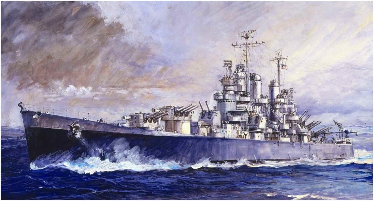 Pit-Road Skywave W-208 WWII United States Navy Light Cruiser CL-55 Cleveland 1/700 scale kit