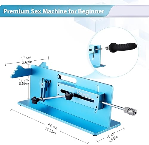 Miniatura 6 de Hismith Máquina sexual prémium con sistema KlicLok, 100 W, cable remoto 3 en 1, máquina sexual de control, máquina de empuje ajustable con