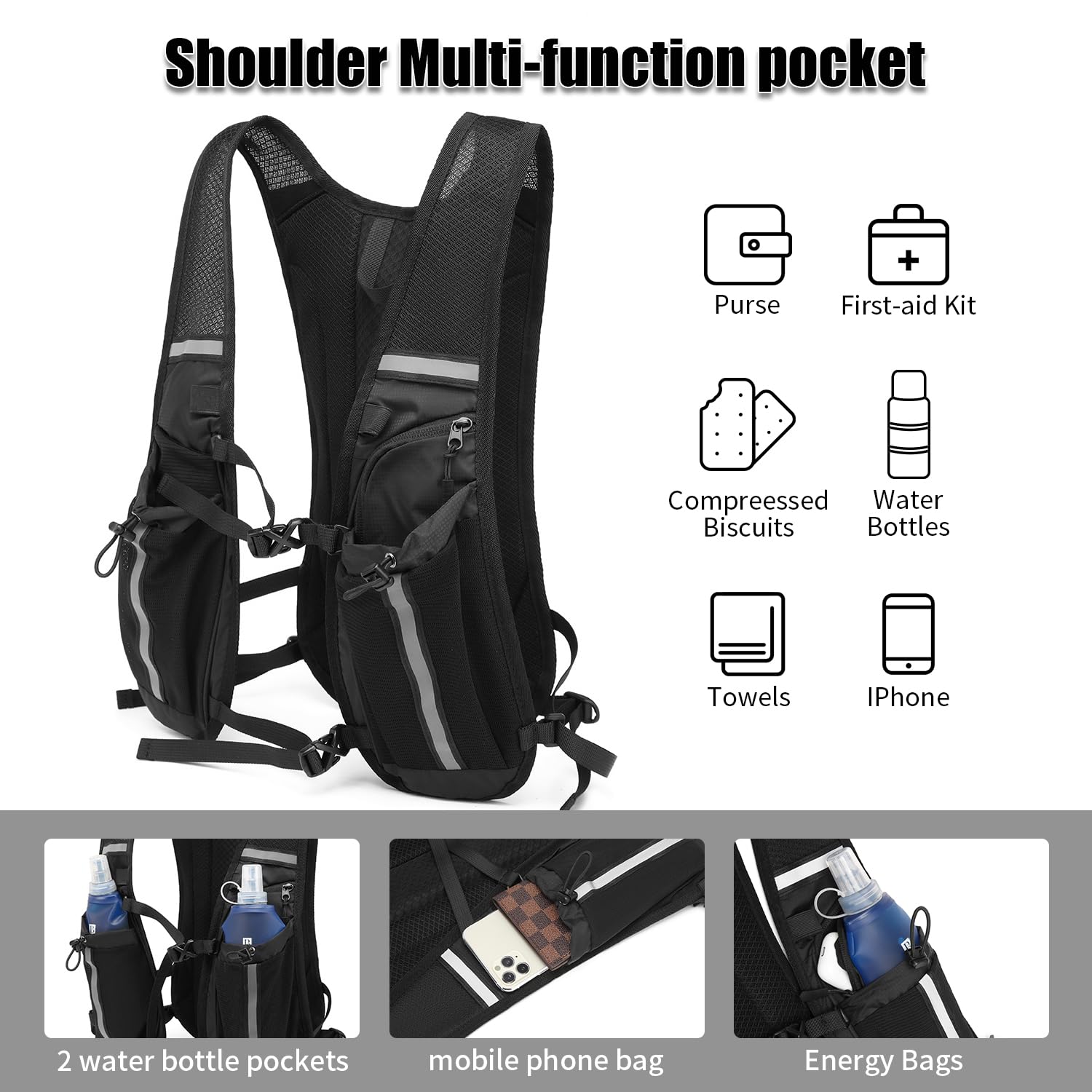 BBAIYULE Running Vest Hydration Backpack - Image 3