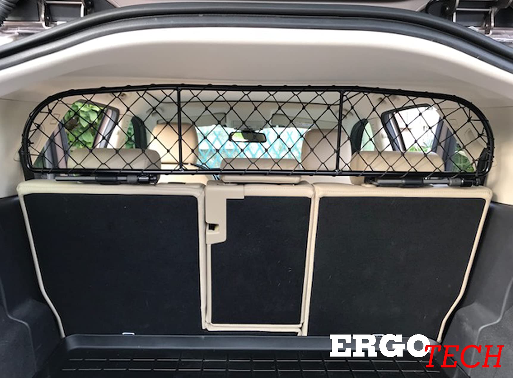 ERGOTECH Filet Grille de séparation Coffre pour LAND ROVER Discovery Sport RDA65-XS16, pour Chiens et Bagage. Sûr, Confortable pour Votre Chien, Garantie!