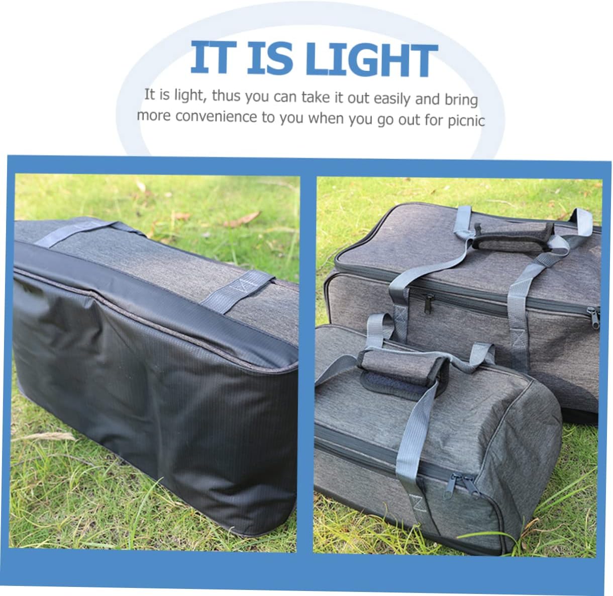 Unomor Camping Utensil Bag Multi-functional Stove Pot Pouch Silverware Organizer for Camper Accessories