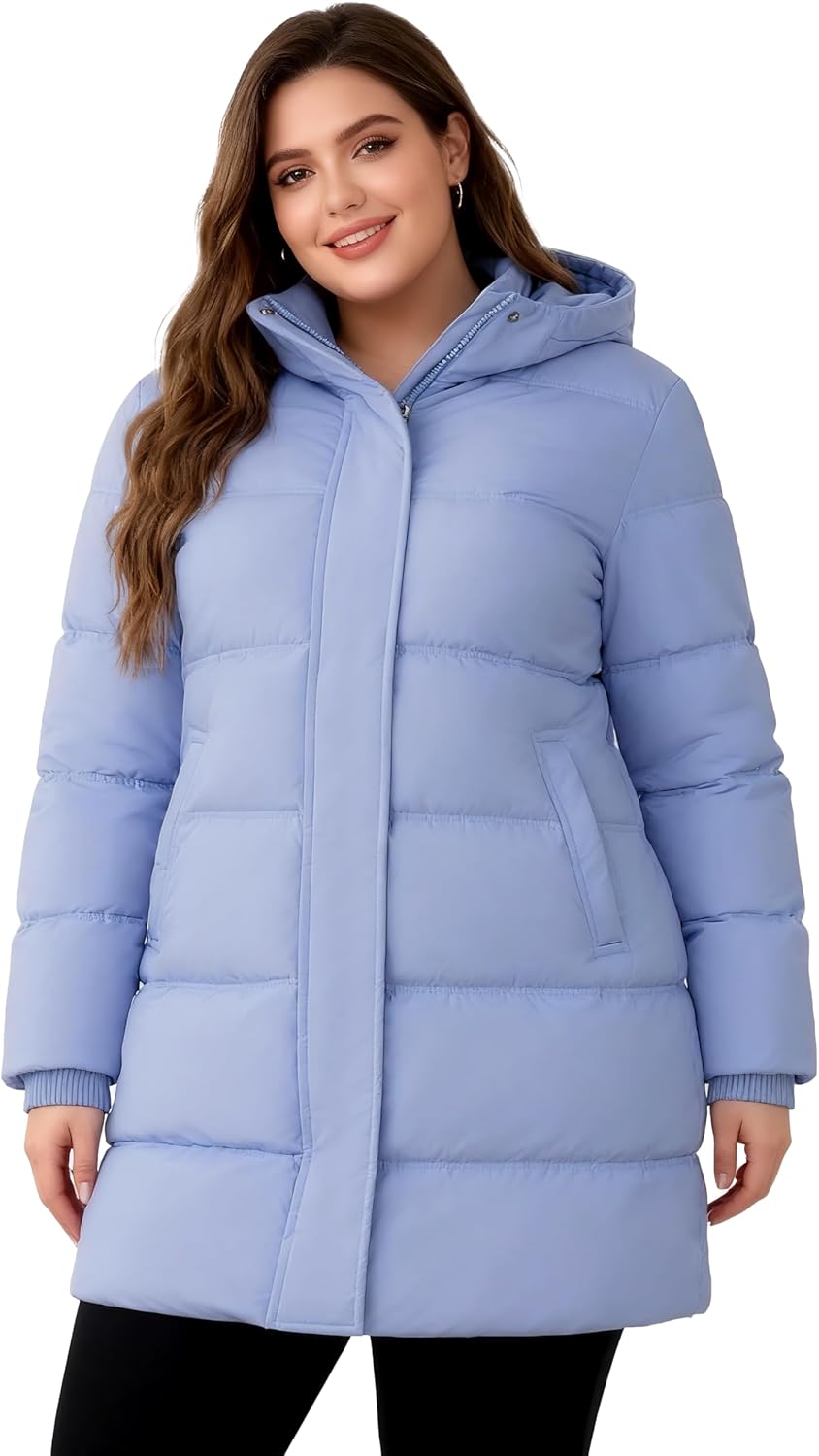 wantdo Women's Winter Coats Long Puffer Parka Jacket with Hood - Image 2