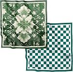 2PCS Écharpe soie Feeling Satin Head Enveloppe de cheveux léger Grand carré mode mignon Esthétique 27.5 Des pouces pour femmes