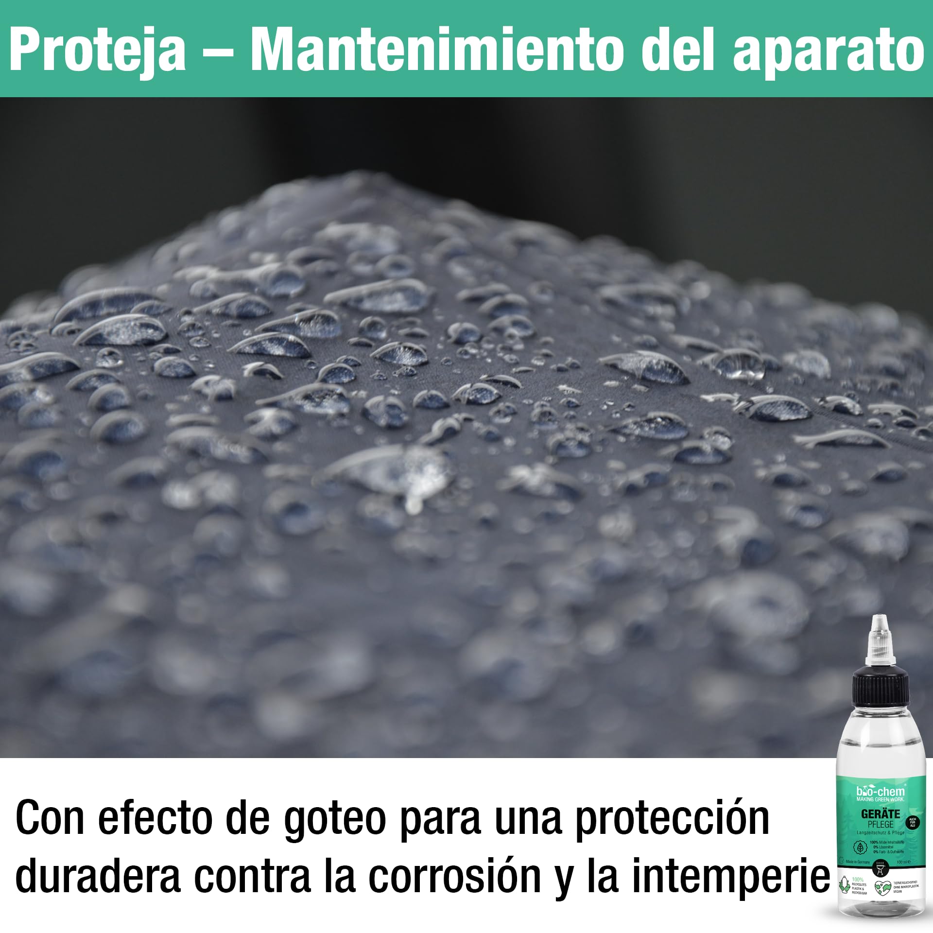 Bio-Chem - Kit Limpieza Barbacoa con pulverizador de Espuma 9 pz: Limpiador Resina 0,5L - Desengrasante Superficies BBQ 750ml - Spray per INOX 750ml - Spray di Aceite 200ml - con Accesorios