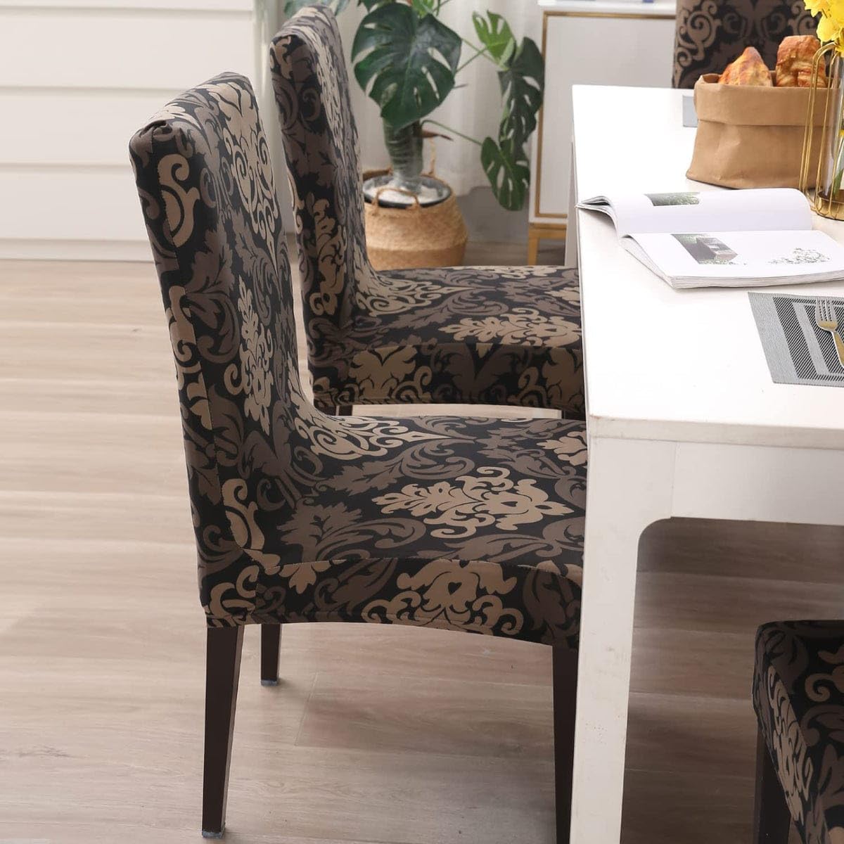 Gold Stretch Chair Covers - Set of 4 -15