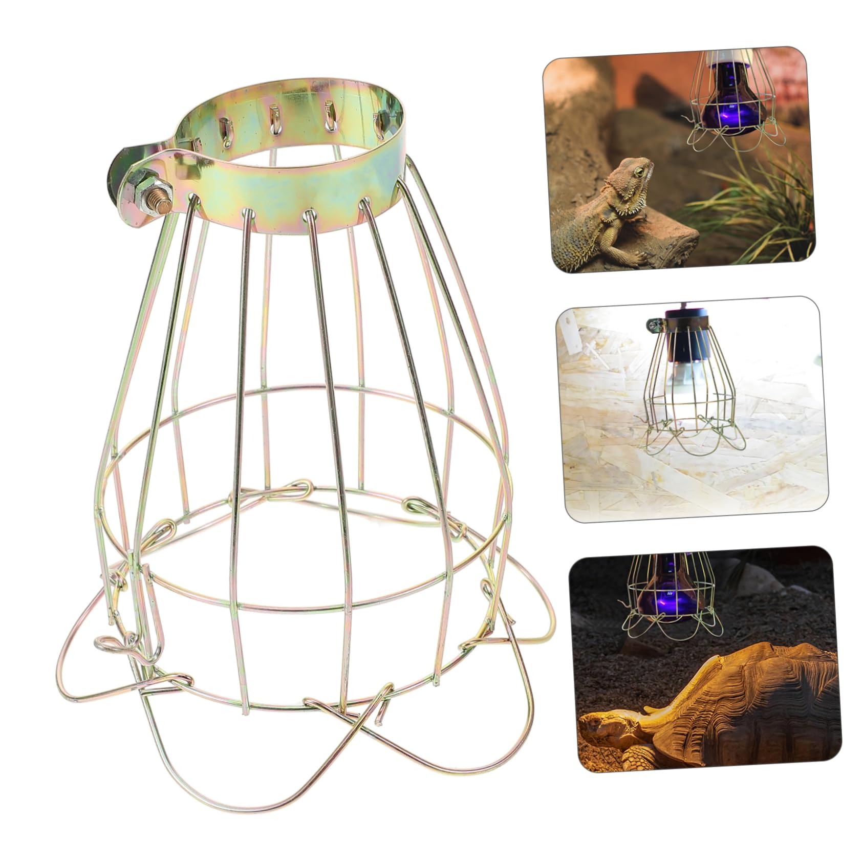 YARNOW 5 Pz Scatola - Filo Scottante Coperchio della Lampada Lampada Riscaldante in Rete Lucertola Lampada Ombra Rettile Lampada di Calore Gabbia Rettile Antiscottatura