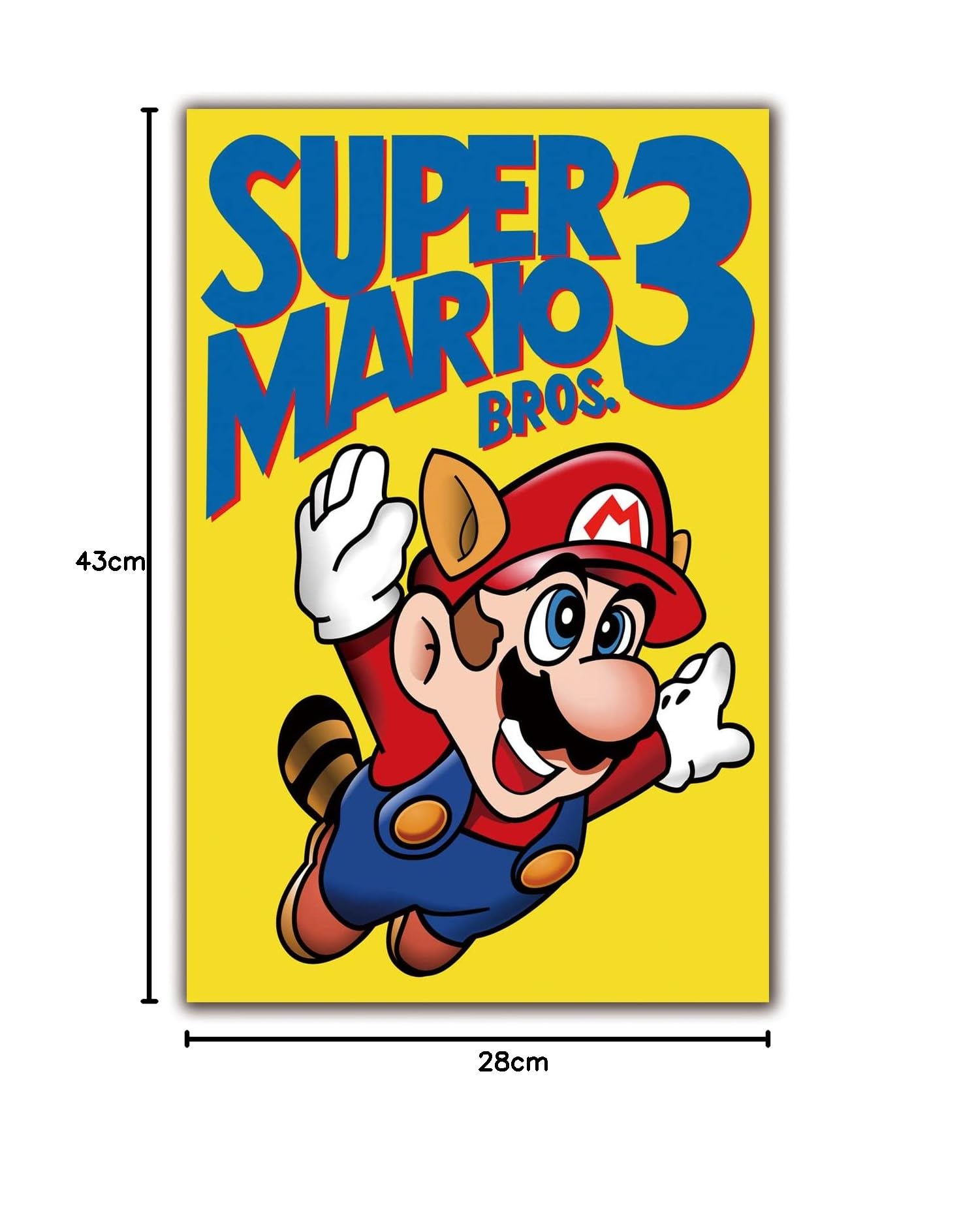 Mario Bros 3 Nintendo NES Platform Video Game Cover Art Mario