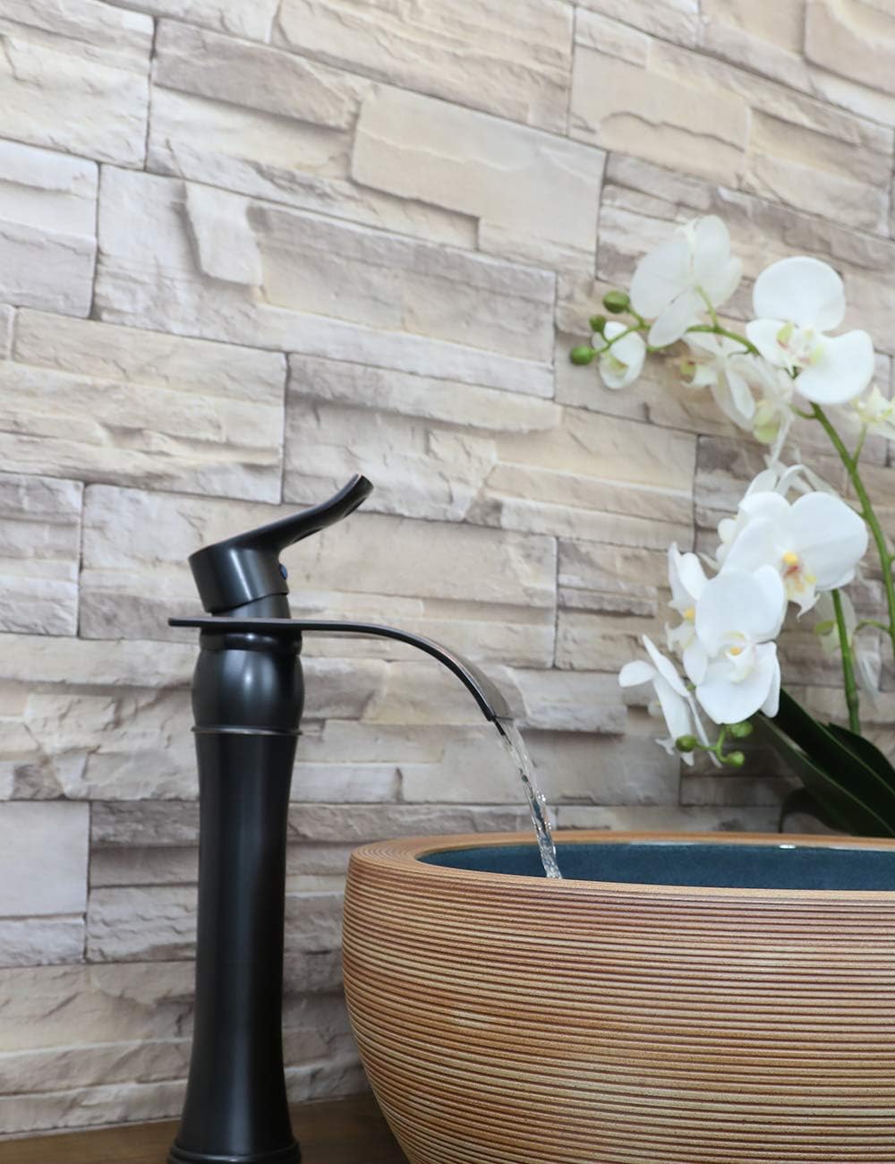 Rеvіеw Bathroom Vessel Sink Faucet Tall Oil Rubbed Bronze Antique Single Handle Waterfall with Pop Up Drain Assembly Without Overflow Lavatory One Hole Lever Mixer Tap Commercial by Homevacious TOP оƒƒERS Bathroom Vessel Sink Faucet Tall Oil Rubbed Bronze Antique Single Handle Waterfall with Pop Up Drain Assembly Without Overflow Lavatory One Hole Lever Mixer Tap Commercial by Homevacious