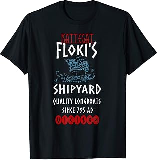 Viking Kattegat Floki Shipyard Funny Gift for Vikings lover T-Shirt
