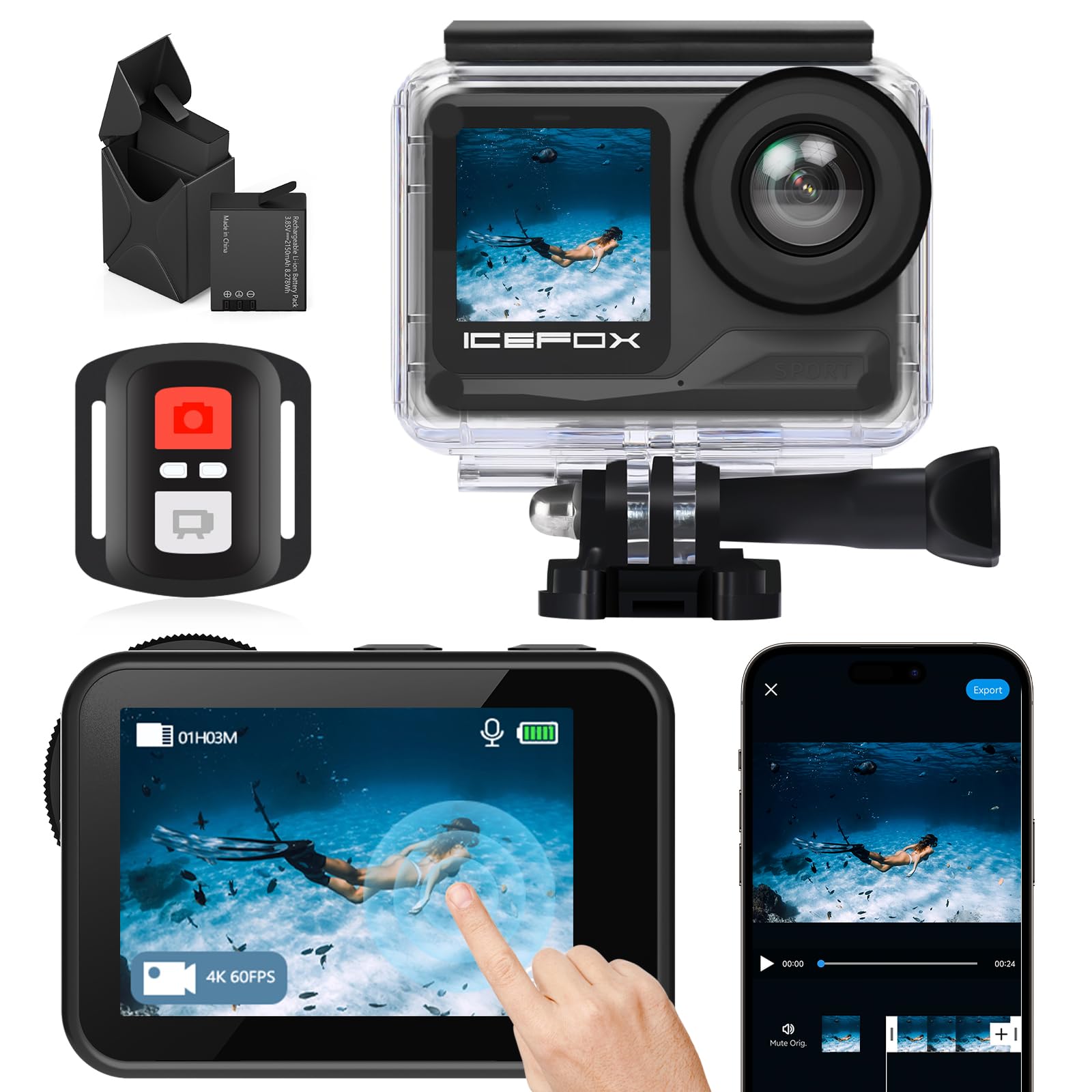 icefox 4K Action Camera