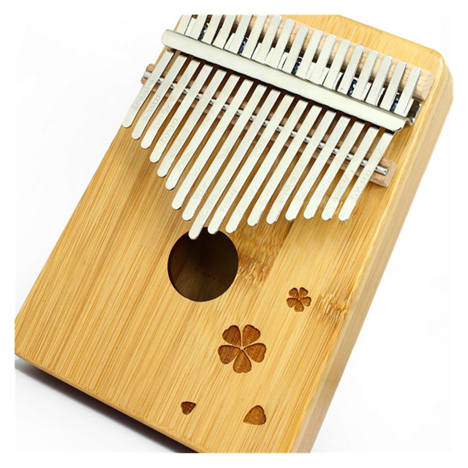 Kalimba portatile Kalimba Bambù Dorato 17 Note