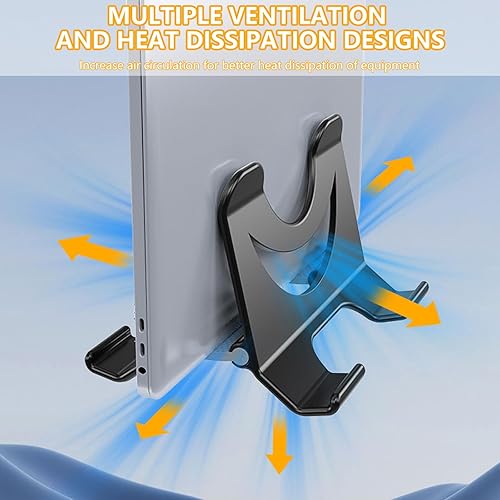 Miniatura 4 de Laptop Vertical Stand Desk Notebook Holder for Desk Space Utilization Multiple Size Compatible Gaming Laptop