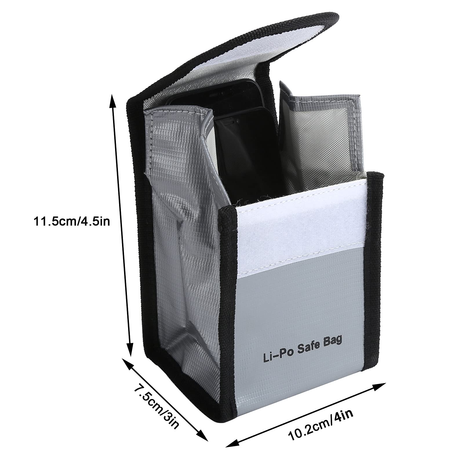 Lipo Safe Bag, Sac Ignifuge et antidéflagrant Boîte de Rangement pour Batterie Lipo de Grande capacité