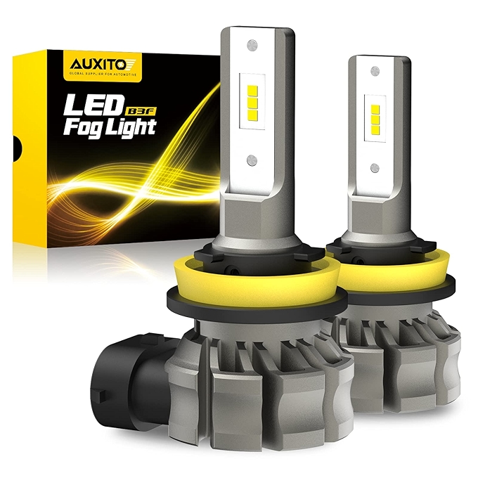 AUXITO H11/H8/H16 LED雾灯泡 6000流明 6500K冷白光 300%亮度 CSP LED芯片车用雾灯替换装