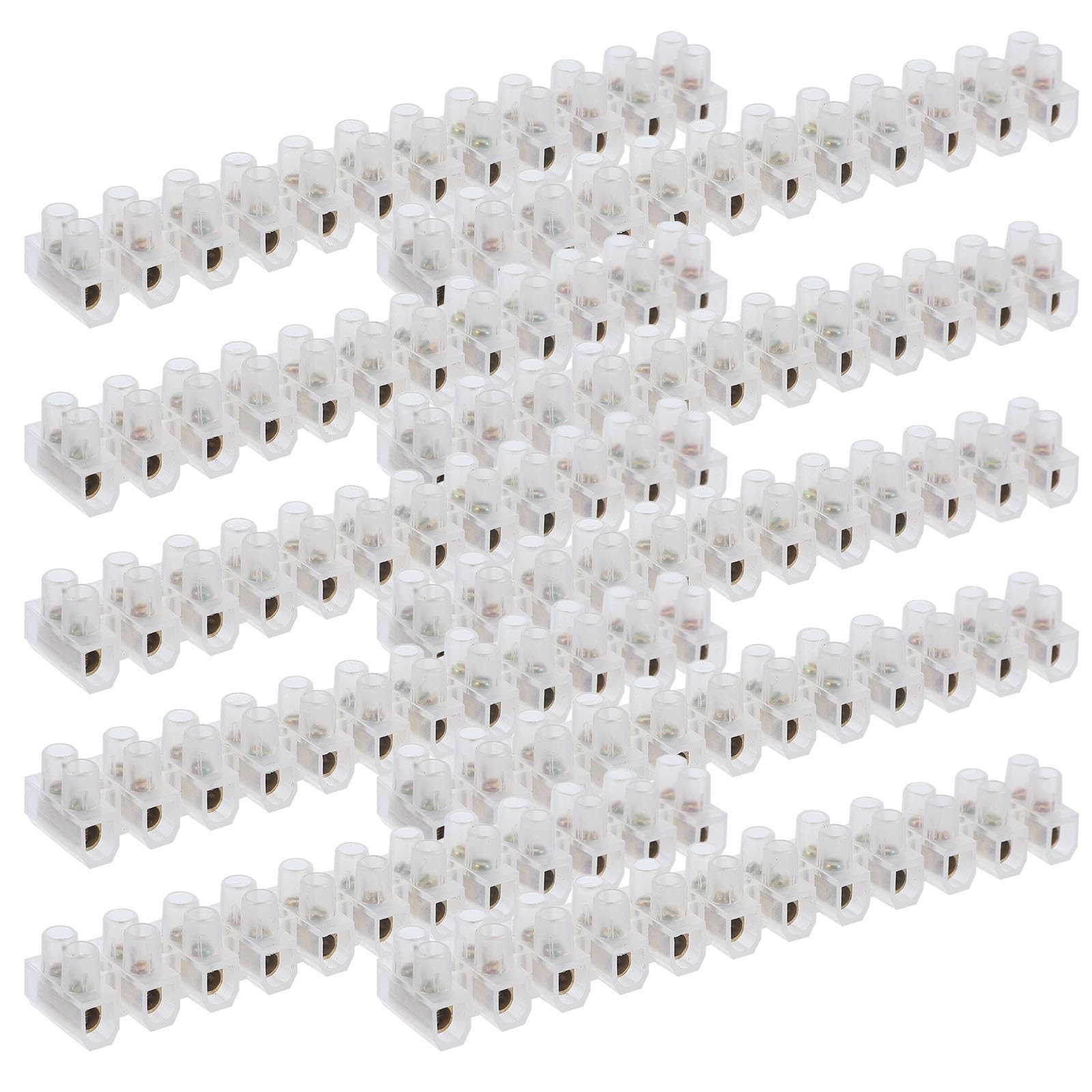Bloque de terminales POPETPOP de nylon PA blanco con soporte de 380v 8
