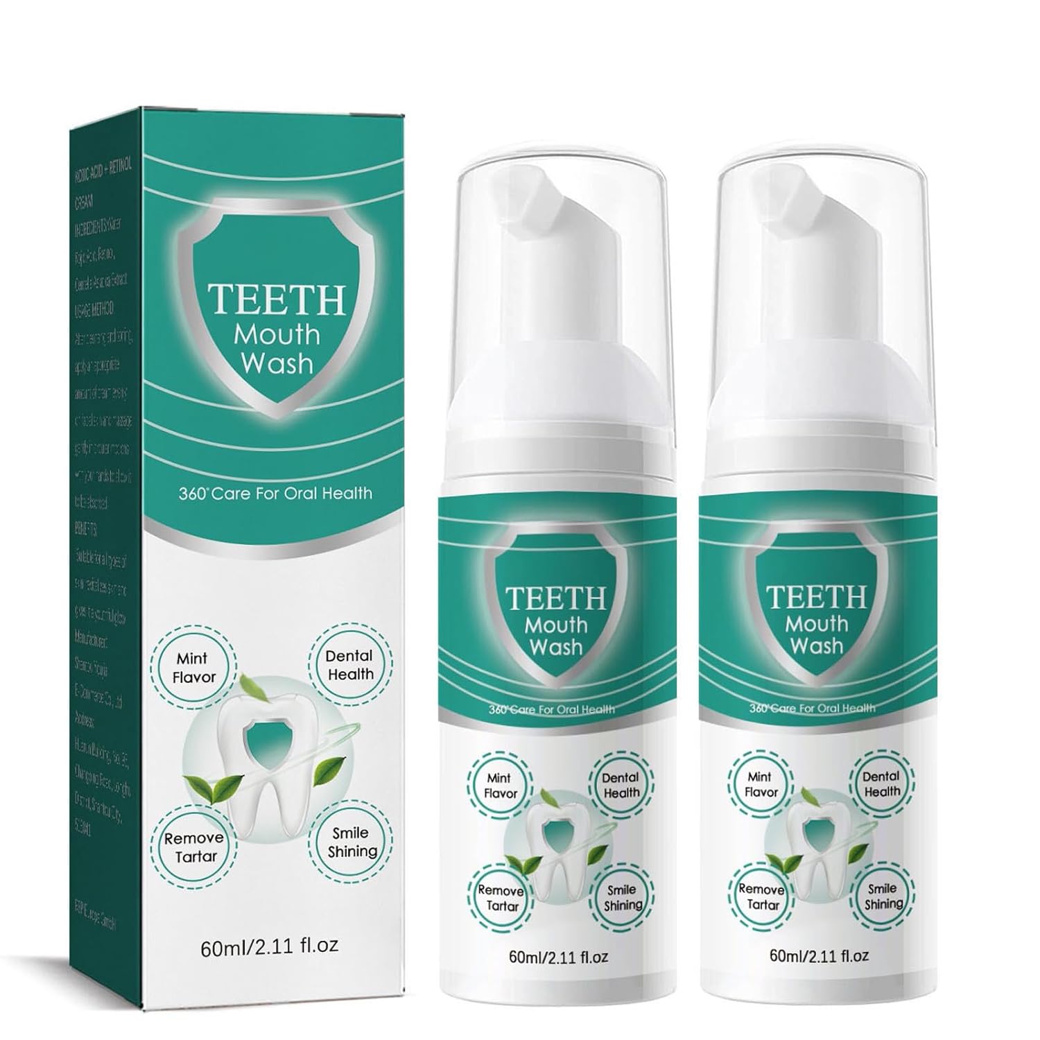 2PCS Pasta de Dente em Espuma, Remoção de Manchas para Dentes Sensíveis, Mousse Ultra-Fina, Limpeza Profunda das Gengivas, Remove Manchas e Refresca o Hálito (2)