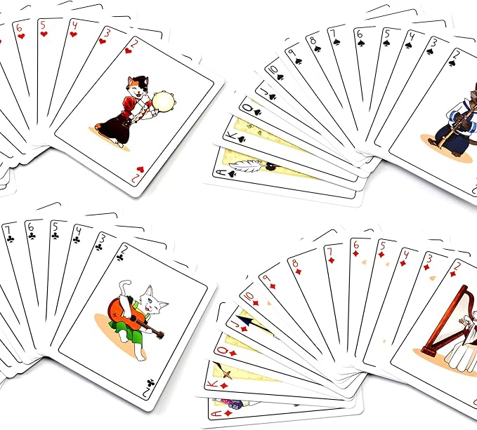 Baraja de cartas temáticas de gatos para adultos miniatura 11