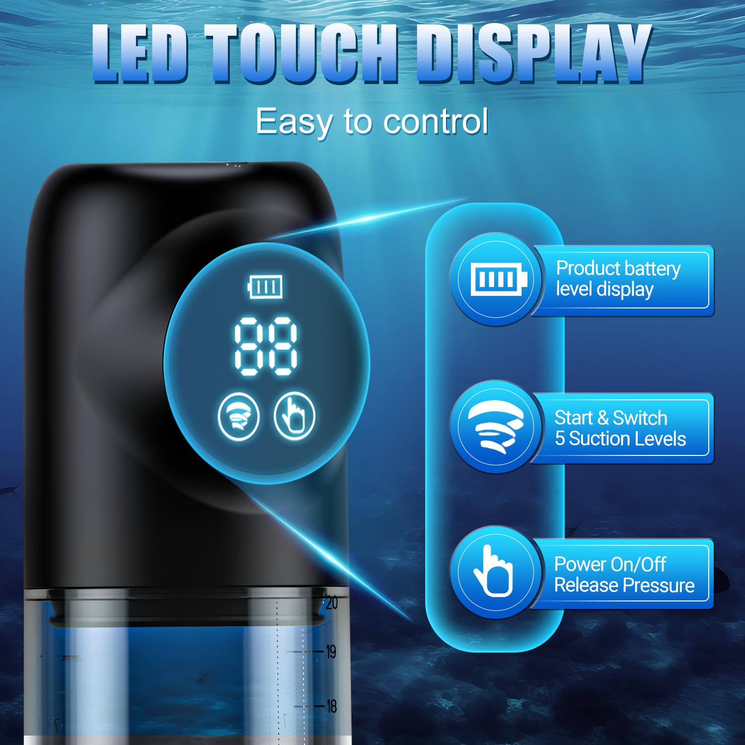 Sex Toýs Homme Pompes à Pénis - Sex Toys Masturbateur APP Automatique Agrandir son Pénis, Sextoyse Homme Sexmasturbâteur Pompe a Penis, Pompe Penis Masturbateurs Jouet Adulte Grossir Agrandisseur