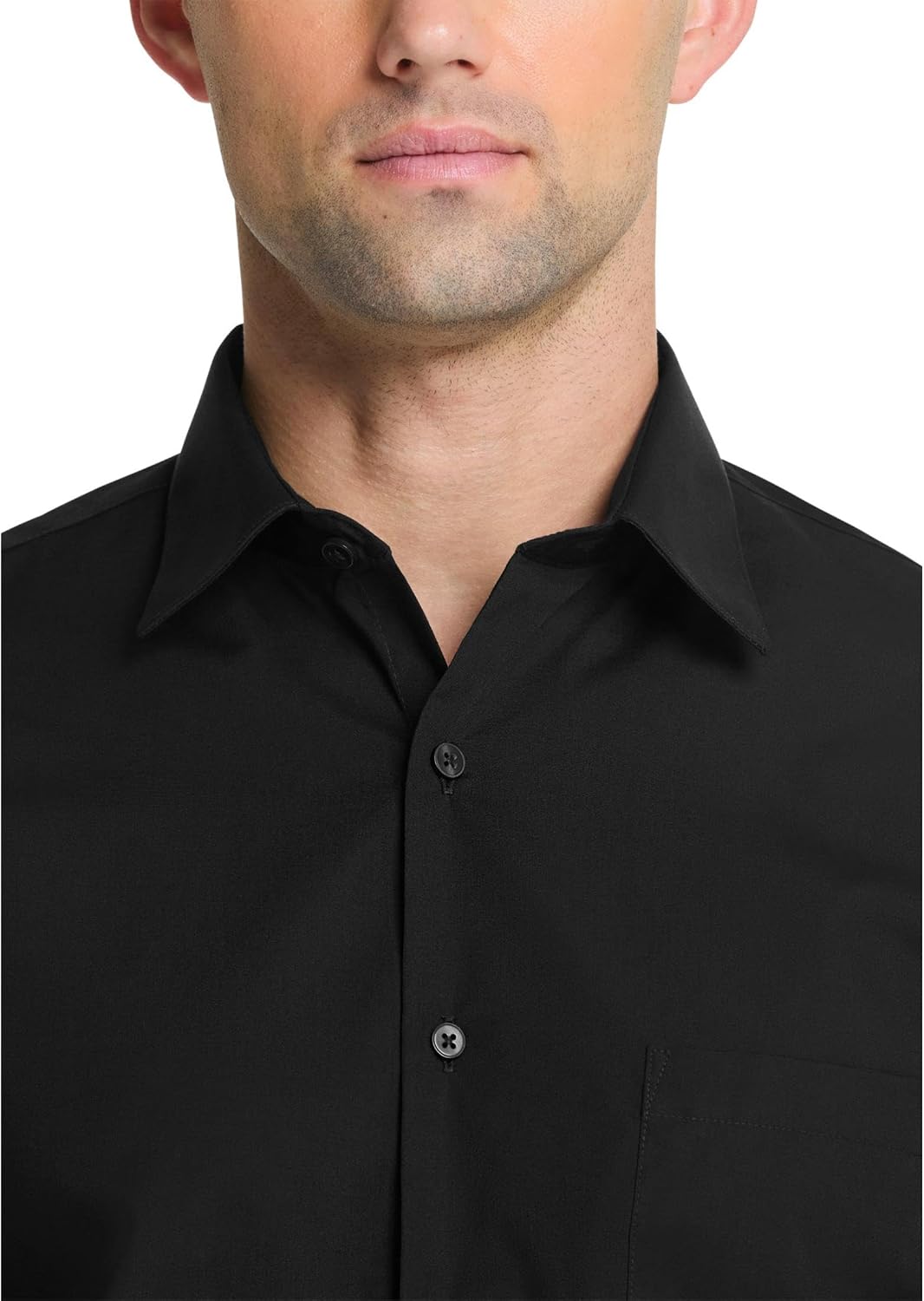 Van Heusen Men's Dress Shirt Fitted Poplin Solid thumbnail