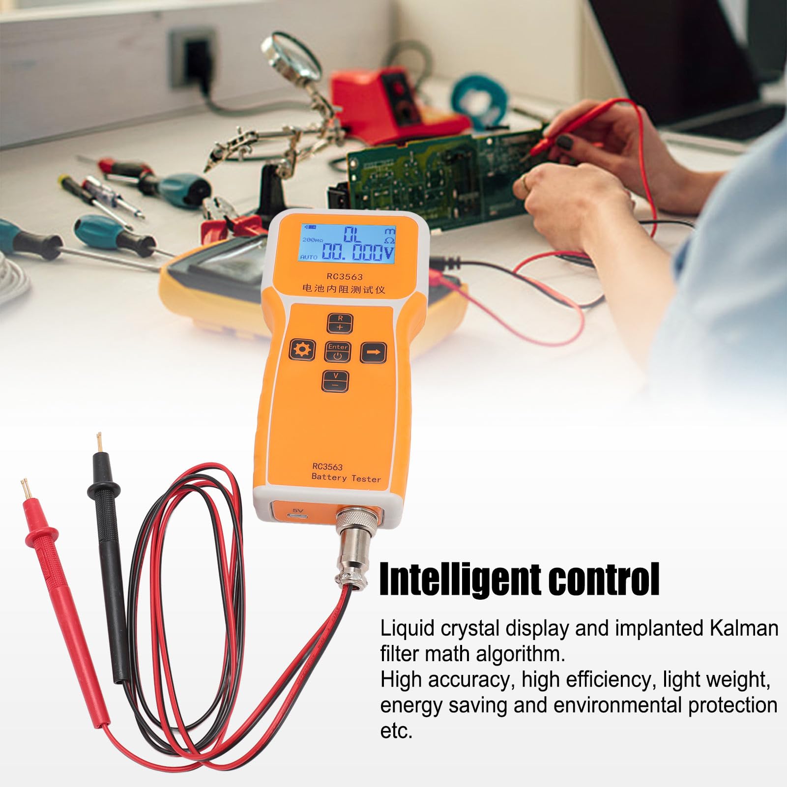 Tester Baterii RC3563, Tester Rezystancji Wewnętrznej Baterii, Tester Baterii Ołowiowo-litowo-niklowo-chromowej