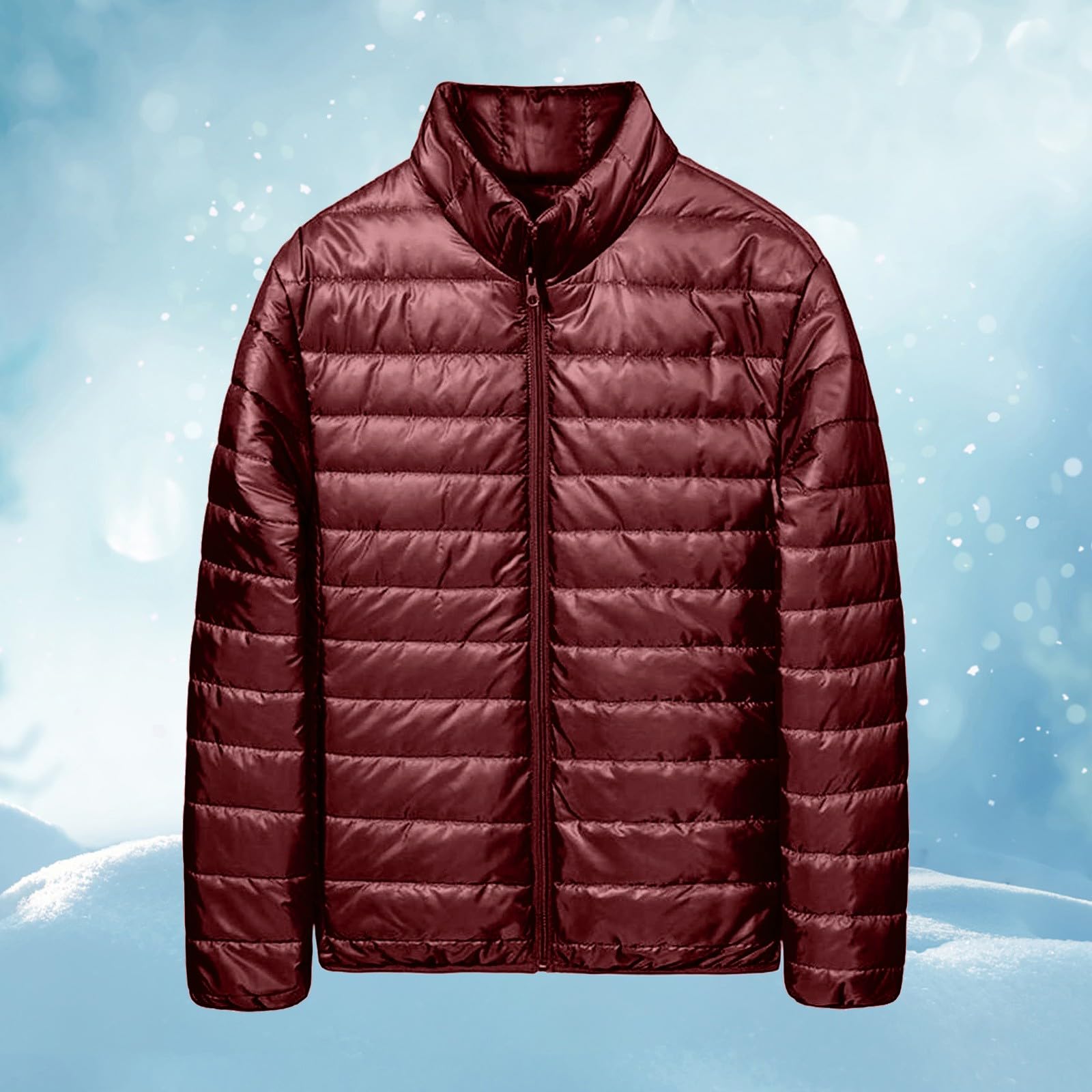 Giacca Invernale Leggera E Comoda da Uomo con Cappuccio Caldo Taglie Comode Parka Donna Autunnale Elegante Trapuntata Giubbotto Pumino Piumino Lungo Piumini 100 Grammi Impermeabile