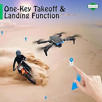 ADEPTNA E99 Foldable Quadcopter Drone with HD 4K Dual Camera, 360° Roll, Obstacle Avoidance, 150m Range, Dual Batteries for 25-30 Min Flight Time, WiFi FPV, Altitude Hold, & Storage Bag