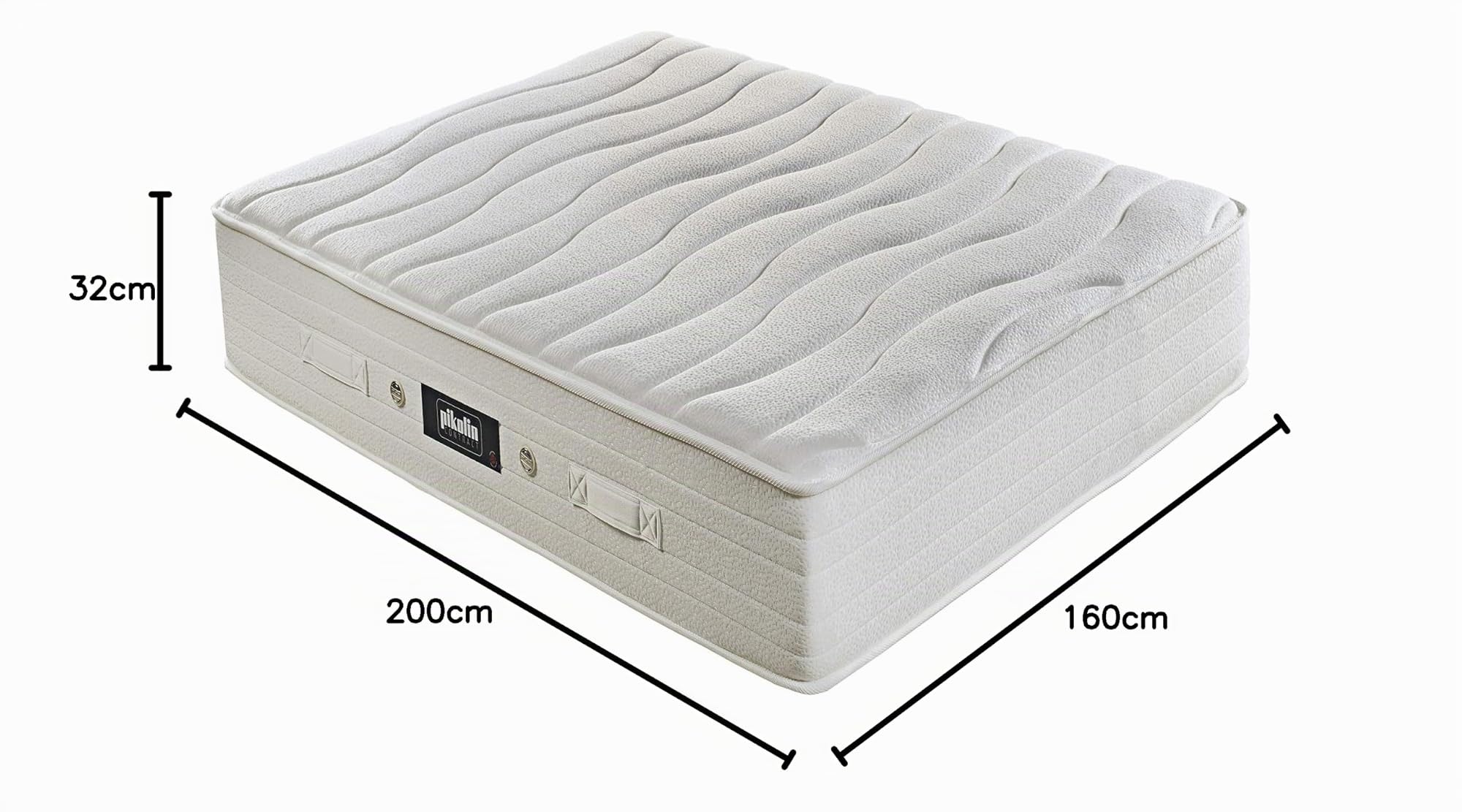 PIKOLIN Materasso Hotel Visco 33 cm (160 x 200 cm)